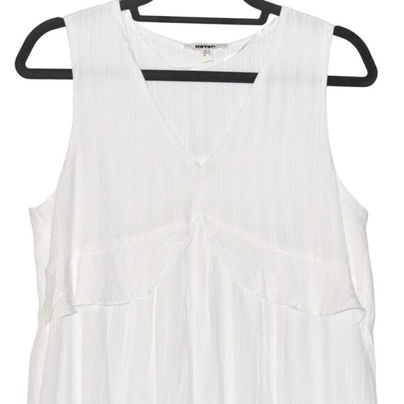 KOTON White Boho Midi Dress EU42 US Size 10 - Picture 2 of 3